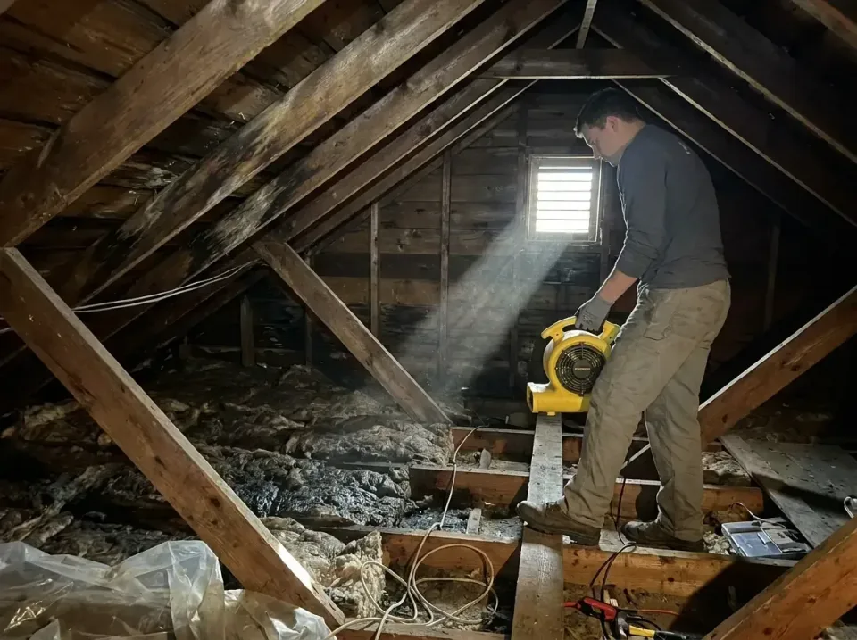 attic-water-damage-drying-proc-007 — frequently asked questions, Emergency Water Extraction & 24/7 Flood Response in Roeland…
